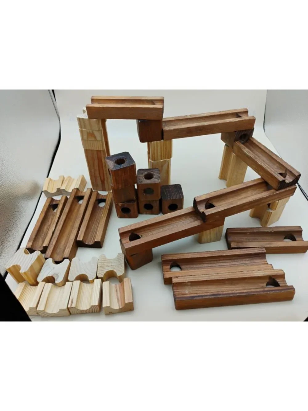 Duluth Trading Co Wooden Marble Maze Toy Set 100% Hardwood Non-Toxic Ages 5+